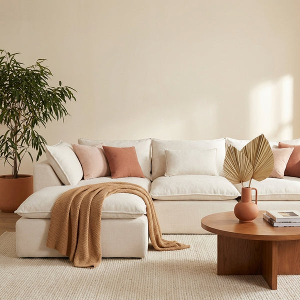 102.3" Width Cloud Couch Oversized Modular Sectional Sofa