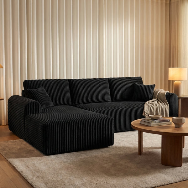 109" Cloud Modular Sectional Sofa Couch with L-Shape Chaise