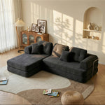 L-Shaped Modular Sectional Sofa, 8-in-1 Convertible