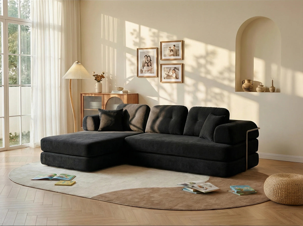 L-Shaped Modular Sectional Sofa, 8-in-1 Convertible