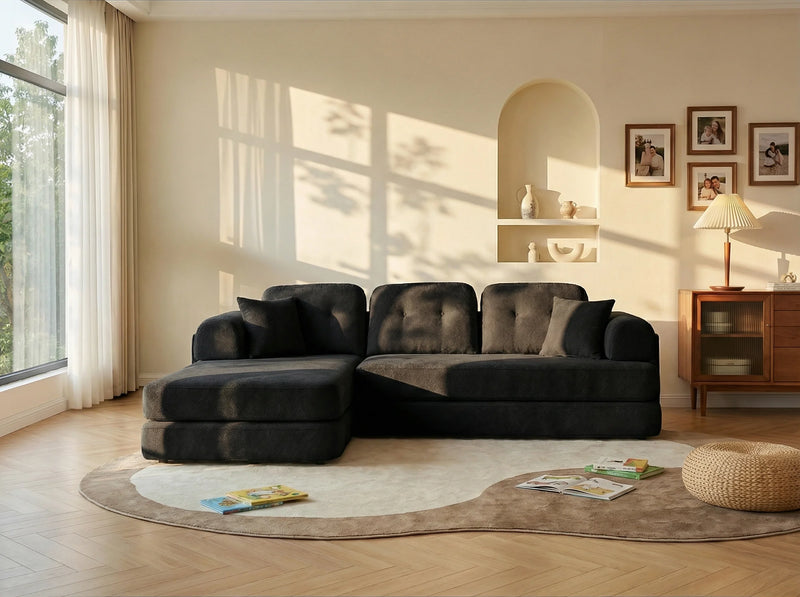 L-Shaped Modular Sectional Sofa, 8-in-1 Convertible