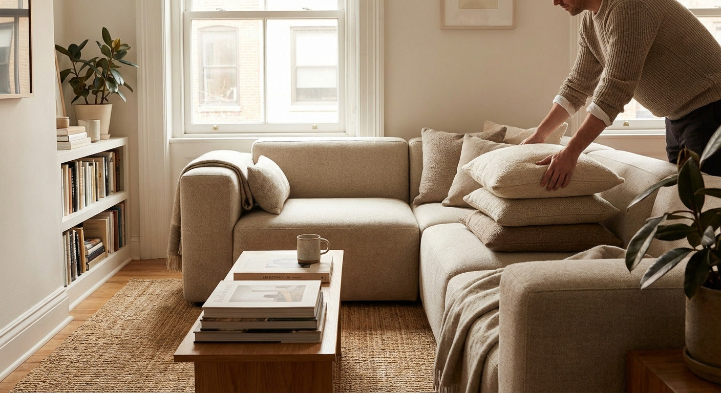 Flexible living room lifestyle scene