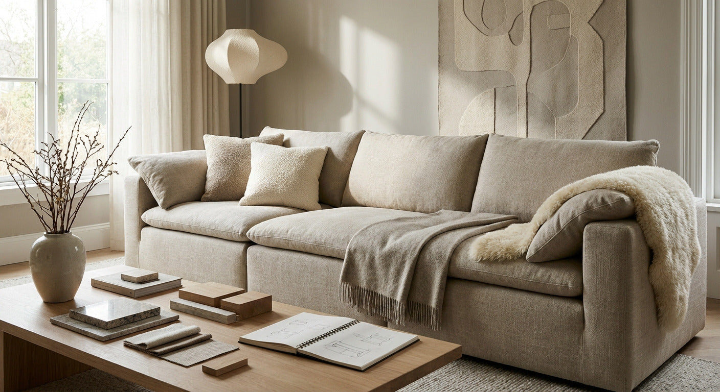 Design-led modular sofa lifestyle scene