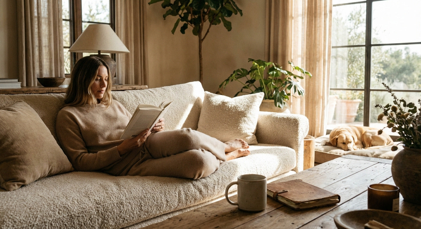 Comfortable home lifestyle scene